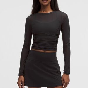 LULULEMON - Mesh Ruched Long-Sleeve Shirt